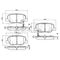 Колодки тормозные дисковые задние UNIO L25 MDN BRP-20010 1441314628