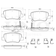 Колодки тормозные дисковые задние UNIO A03HC W BRP-20282 1441314639