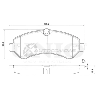 Колодки тормозные дисковые задние UNIO 1441314678 BRP-20061 Z TI320G