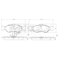 Колодки тормозные дисковые задние UNIO E MA144 1441314682 BRP-20136