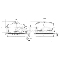 Колодки тормозные дисковые задние UNIO 1441314687 LPRG 62 BRP-20294