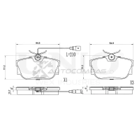Колодки тормозные дисковые задние UNIO P UI29 1441314705 BRP-20421