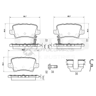 Колодки тормозные дисковые задние UNIO BRP-20238 1441314717 CFMV1 D5