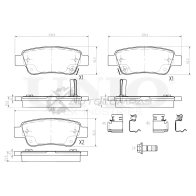 Колодки тормозные дисковые задние UNIO BRP-20415 1441314719 SK2 I0Q