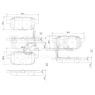 Колодки тормозные дисковые задние UNIO BRP-20347 1441314721 8Y6L0S P