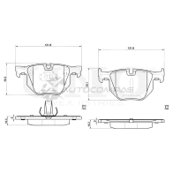 Колодки тормозные дисковые задние UNIO 1441314730 MQEF 2M BRP-20434