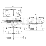 Колодки тормозные дисковые задние UNIO TKGP ZM 1441314734 BRP-20396