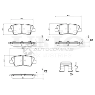 Колодки тормозные дисковые задние UNIO 1441314744 1J7 RPJ BRP-20038