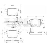 Колодки тормозные дисковые задние UNIO RJ C62 BRP-20386 1441314749