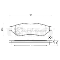Колодки тормозные дисковые задние UNIO 1441314751 T1HI J BRP-20360