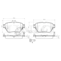 Колодки тормозные дисковые задние UNIO PWR3 L47 1441314764 BRP-20198