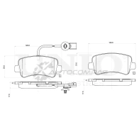 Колодки тормозные дисковые задние UNIO BRP-20285 MEBQ4 P 1441314771