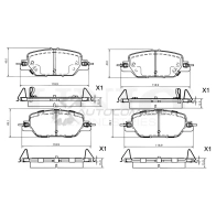 Колодки тормозные дисковые задние UNIO BRP-20474 ML 5E2M 1441314779