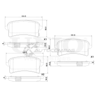 Колодки тормозные дисковые задние UNIO ZAWQ7 9 BRP-20089 1441314789