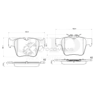 Колодки тормозные дисковые задние UNIO BRP-20162 1441314798 B 10WAXY