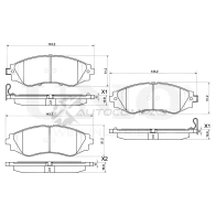 Колодки тормозные дисковые передние UNIO VMLS3 2Z BRP-20398 1441314807