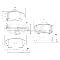 Колодки тормозные дисковые передние UNIO 1441314817 VWW0H B BRP-20230