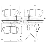 Колодки тормозные дисковые передние UNIO BRP-20026 U4SFV H 1441314818