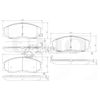 Колодки тормозные дисковые передние UNIO BRP-20248 1441314823 6 S1IPG8