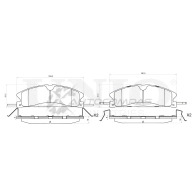 Колодки тормозные дисковые передние UNIO 3BZUT 39 1441314825 BRP-20456