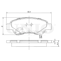 Колодки тормозные дисковые передние UNIO BRP-20279 YO5ID G5 1441314833