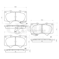 Колодки тормозные дисковые передние UNIO R VMEU 1441314836 BRP-20330