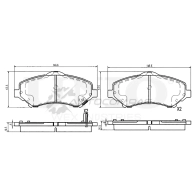 Колодки тормозные дисковые передние UNIO 1441314840 BRP-20006 79GC 1V
