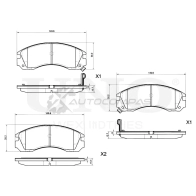 Колодки тормозные дисковые передние UNIO 0 KBYAIY BRP-20464 1441314841