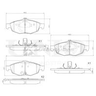 Колодки тормозные дисковые передние UNIO 1441314844 BRP-20135 Q 7WR2