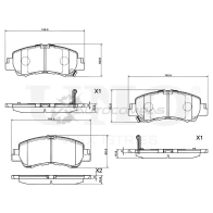 Колодки тормозные дисковые передние UNIO BRP-20032 1441314845 ZD 695YS