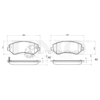 Колодки тормозные дисковые передние UNIO 8E XDEY BRP-20152 1441314846