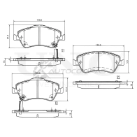 Колодки тормозные дисковые передние UNIO BRP-20405 1441314847 Z7LZ T3N