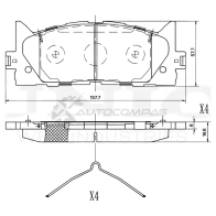 Колодки тормозные дисковые передние UNIO BRP-20394 JP23F Z3 1441314855