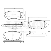 Колодки тормозные дисковые передние UNIO 1441314858 784 S7 BRP-20009