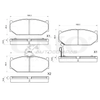 Колодки тормозные дисковые передние UNIO BRP-20348 U YZJ1 1441314863