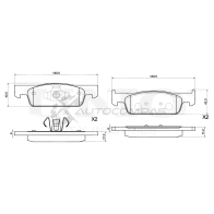 Колодки тормозные дисковые передние UNIO BRP-20295 1441314865 34 KBOU