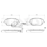 Колодки тормозные дисковые передние UNIO BRP-20025 AM1Z U1I 1441314873