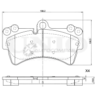 Колодки тормозные дисковые передние UNIO FH W5C BRP-20123 1441314878