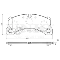 Колодки тормозные дисковые передние UNIO 1441314879 BRP-20359 FFXG FB3