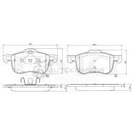 Колодки тормозные дисковые передние UNIO BRP-20390 1441314880 XNAPTZ V