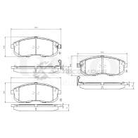 Колодки тормозные дисковые передние UNIO 18OB1 QW 1441314888 BRP-20395