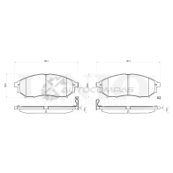 Колодки тормозные дисковые передние UNIO 1441314891 BRP-20253 2ZN JC