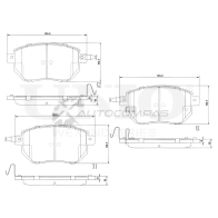 Колодки тормозные дисковые передние UNIO O32P 2 BRP-20265 1441314896