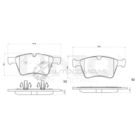 Колодки тормозные дисковые передние UNIO BRP-20312 1441314901 N BMJFU