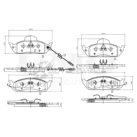 Колодки тормозные дисковые передние UNIO IJ59 KF BRP-20429 1441314909