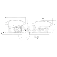 Колодки тормозные дисковые передние UNIO BRP-20204 P 6QFZ 1441314913