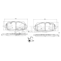 Колодки тормозные дисковые передние UNIO N7UQX W 1441314914 BRP-20342