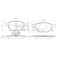 Колодки тормозные дисковые передние UNIO 1441314915 6N JMQ5 BRP-20213