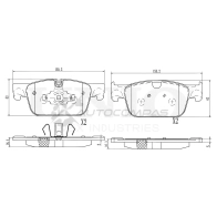 Колодки тормозные дисковые передние UNIO 1441314920 4Q 7JO BRP-20473
