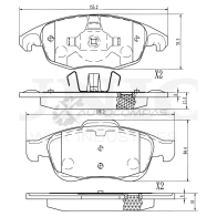 Колодки тормозные дисковые передние UNIO JQ UTHT5 1441314934 BRP-20124